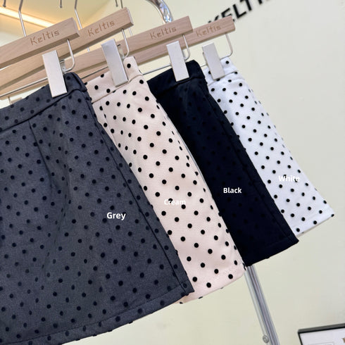 Polka Dot Mini Skirts